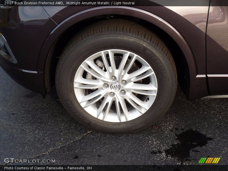 Midnight Amythyst Metallic / Light Neutral 2017 Buick Envision Preferred AWD