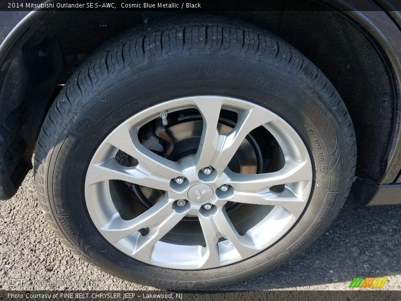 Cosmic Blue Metallic / Black 2014 Mitsubishi Outlander SE S-AWC