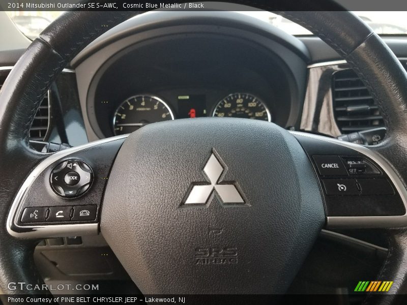 Cosmic Blue Metallic / Black 2014 Mitsubishi Outlander SE S-AWC