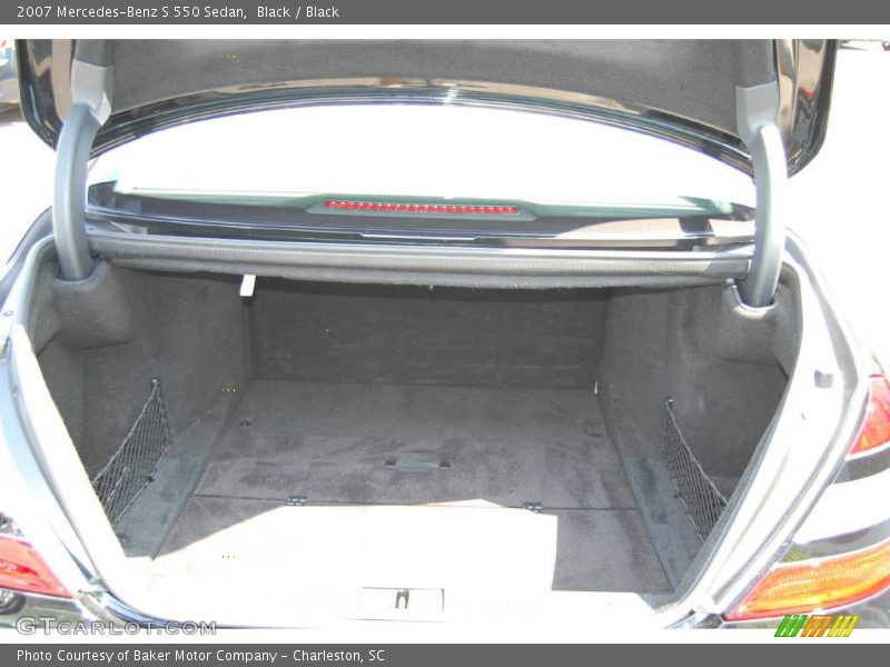 Black / Black 2007 Mercedes-Benz S 550 Sedan