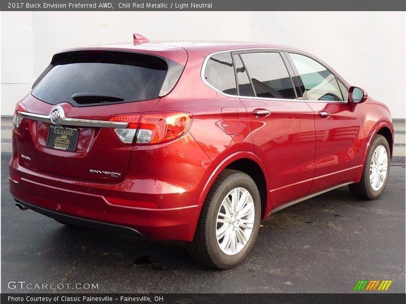 Chili Red Metallic / Light Neutral 2017 Buick Envision Preferred AWD