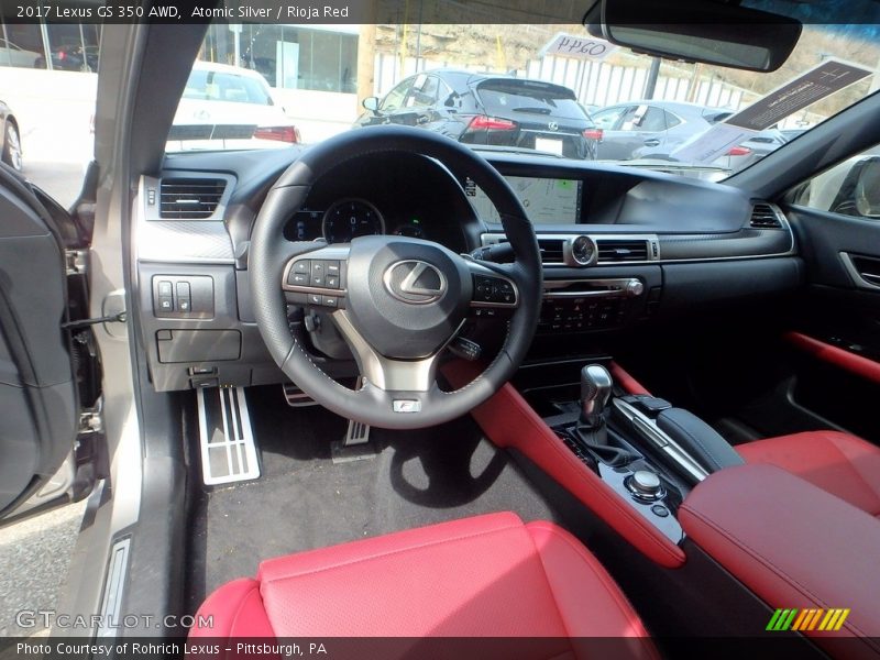 Atomic Silver / Rioja Red 2017 Lexus GS 350 AWD