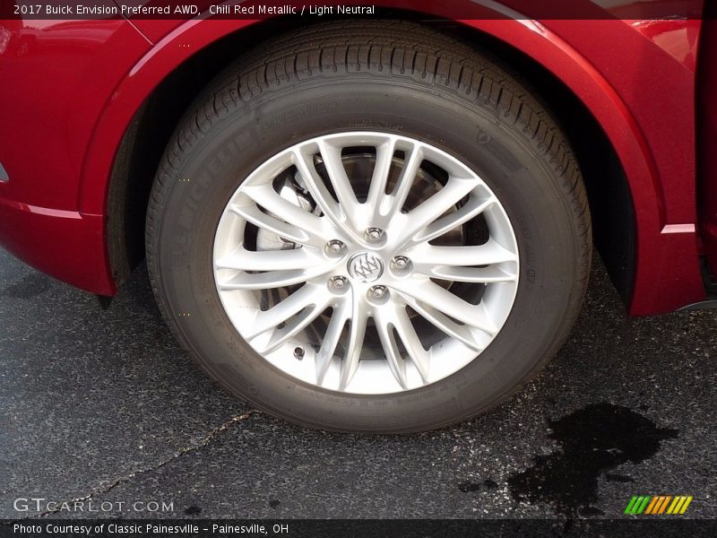 Chili Red Metallic / Light Neutral 2017 Buick Envision Preferred AWD