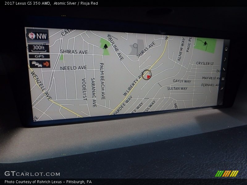 Atomic Silver / Rioja Red 2017 Lexus GS 350 AWD