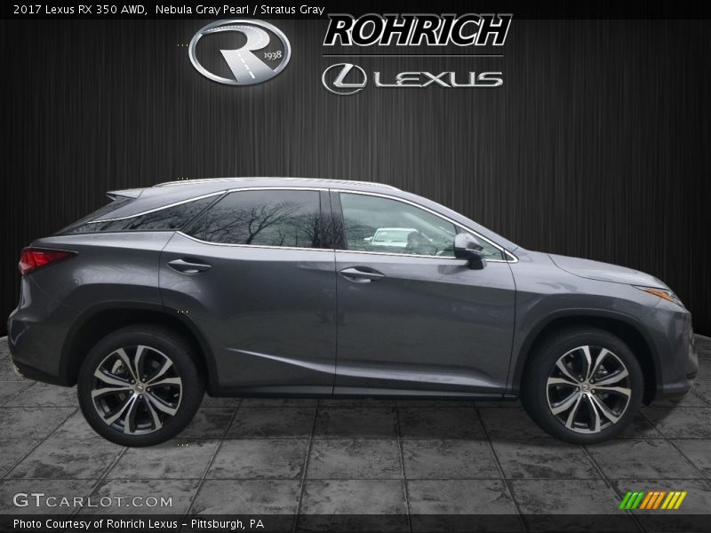 Nebula Gray Pearl / Stratus Gray 2017 Lexus RX 350 AWD