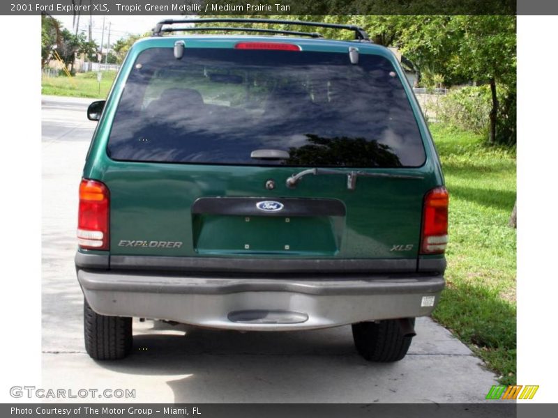 Tropic Green Metallic / Medium Prairie Tan 2001 Ford Explorer XLS