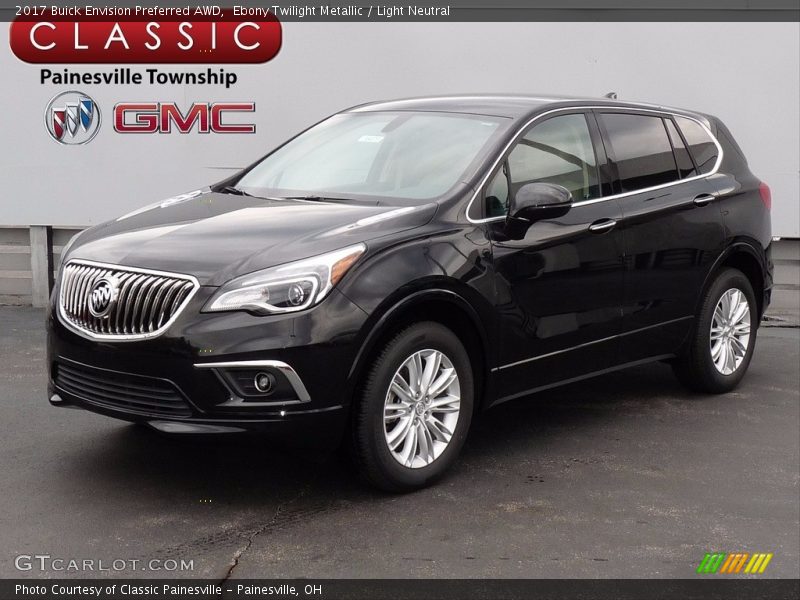 Ebony Twilight Metallic / Light Neutral 2017 Buick Envision Preferred AWD