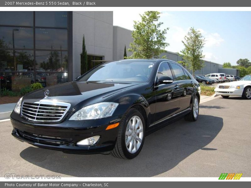 Black / Black 2007 Mercedes-Benz S 550 Sedan