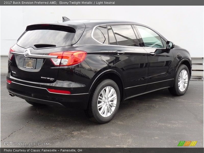 Ebony Twilight Metallic / Light Neutral 2017 Buick Envision Preferred AWD