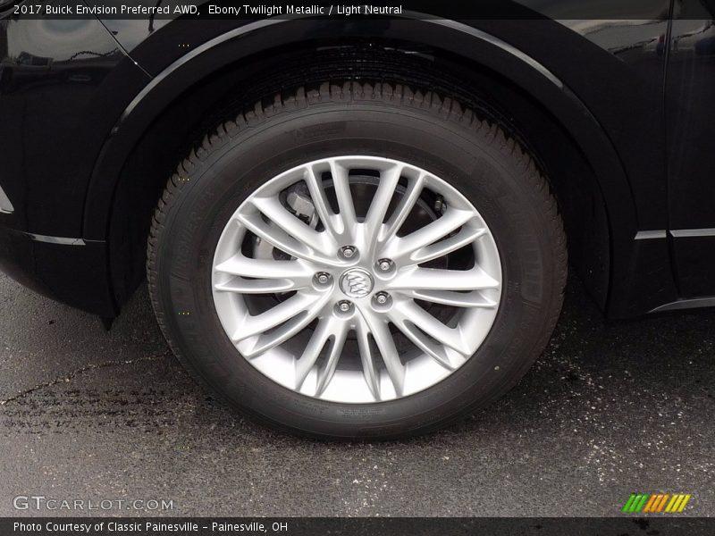 Ebony Twilight Metallic / Light Neutral 2017 Buick Envision Preferred AWD