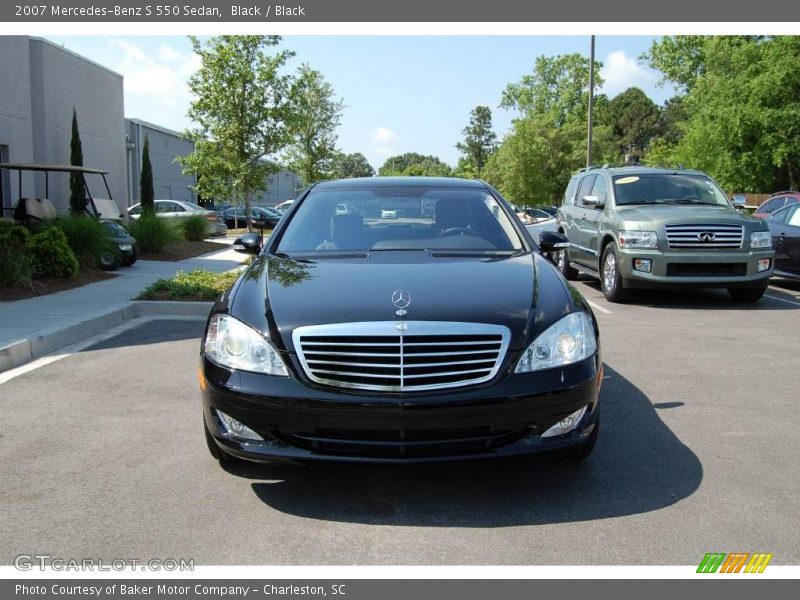 Black / Black 2007 Mercedes-Benz S 550 Sedan