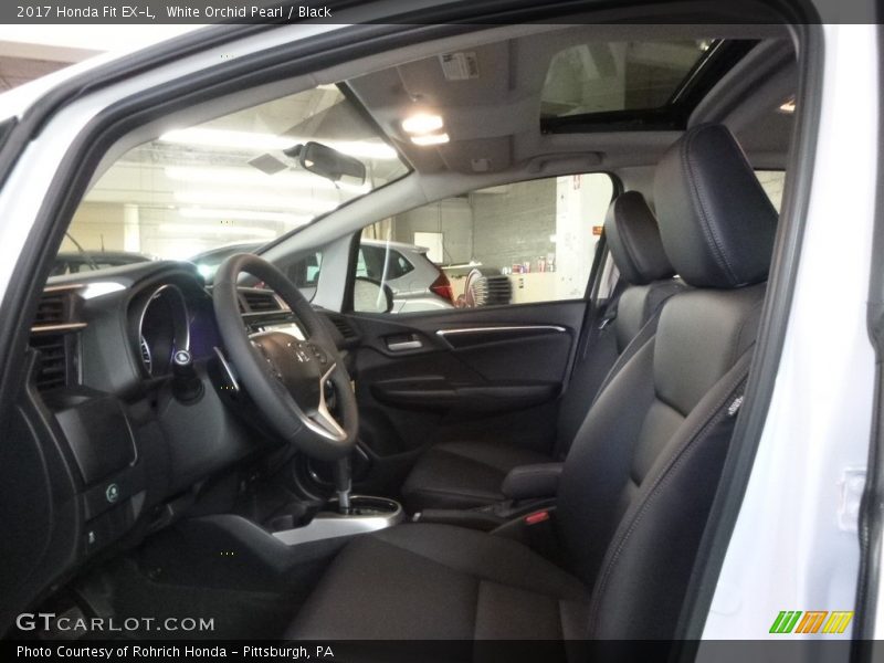 White Orchid Pearl / Black 2017 Honda Fit EX-L
