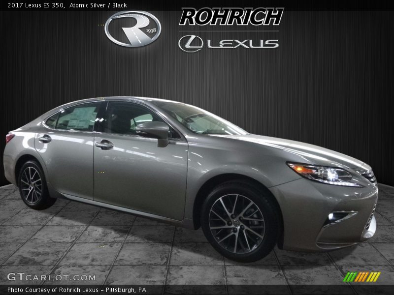 Atomic Silver / Black 2017 Lexus ES 350
