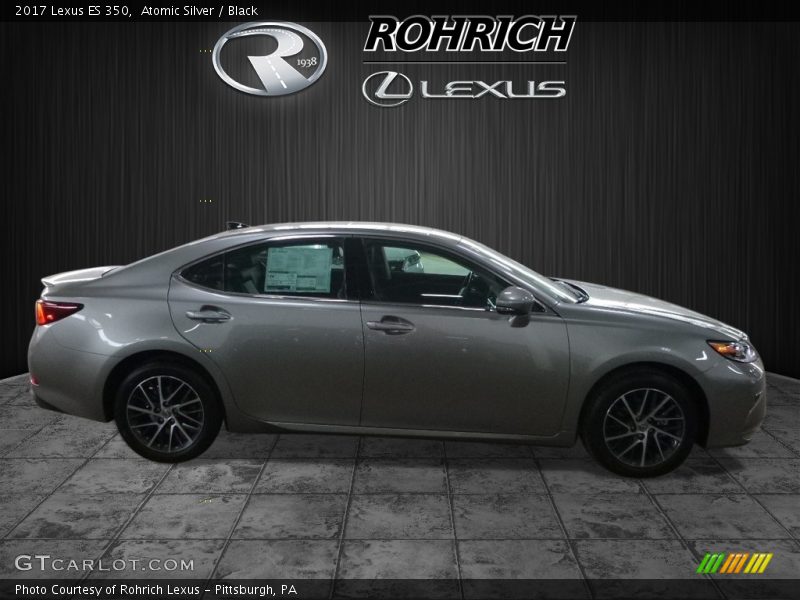 Atomic Silver / Black 2017 Lexus ES 350
