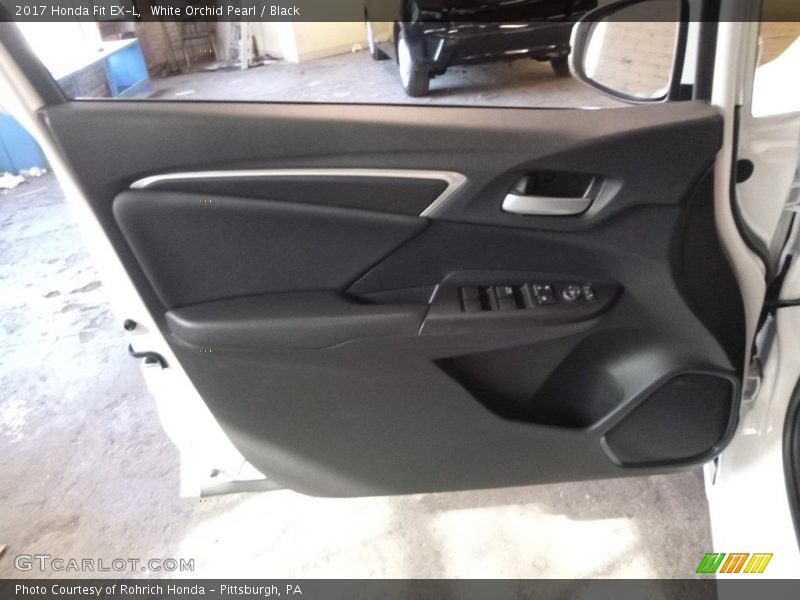 White Orchid Pearl / Black 2017 Honda Fit EX-L