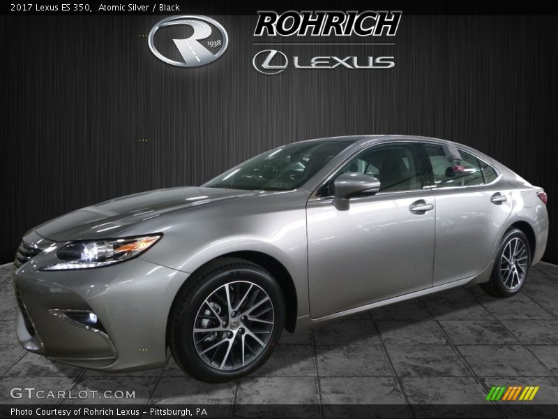 Atomic Silver / Black 2017 Lexus ES 350