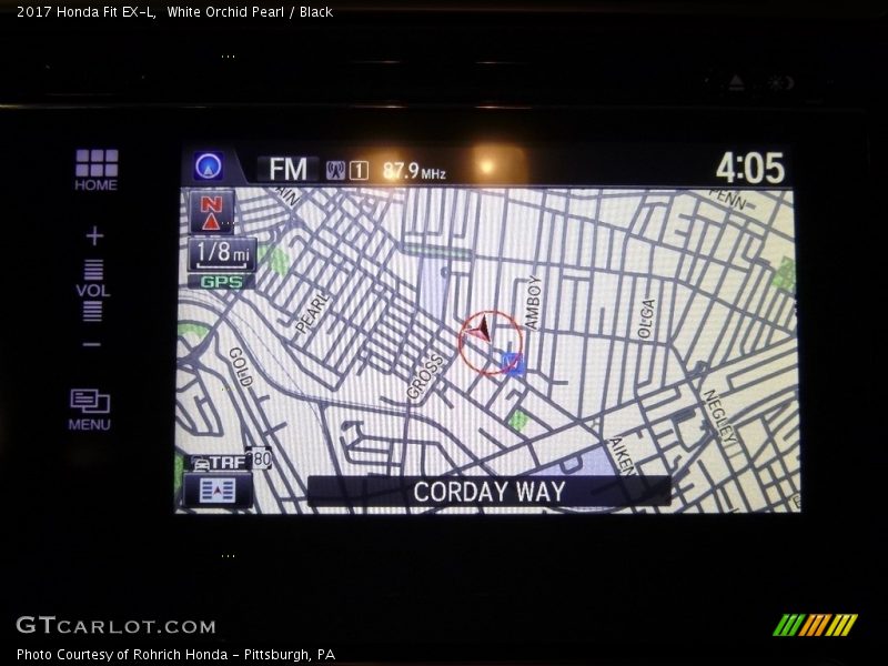 White Orchid Pearl / Black 2017 Honda Fit EX-L