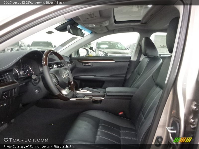 Atomic Silver / Black 2017 Lexus ES 350