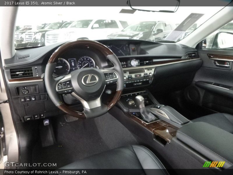 Atomic Silver / Black 2017 Lexus ES 350