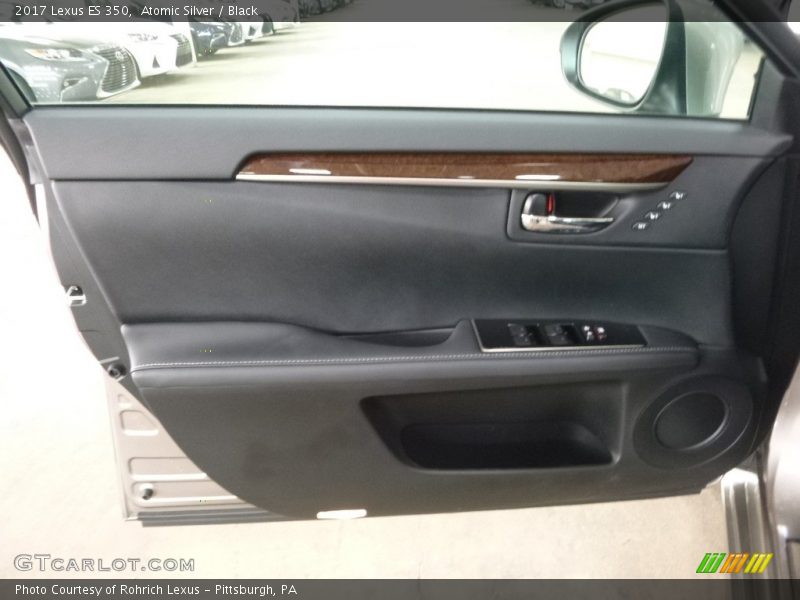 Atomic Silver / Black 2017 Lexus ES 350