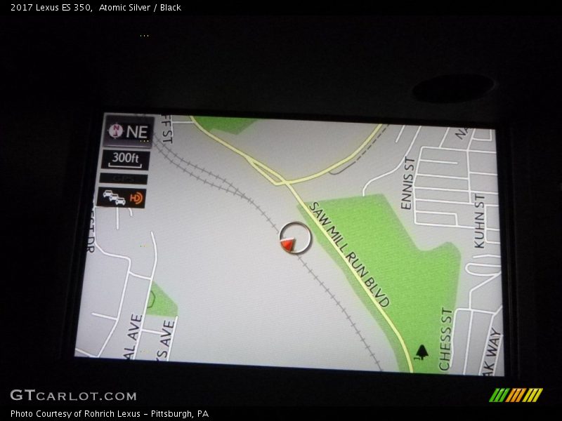 Atomic Silver / Black 2017 Lexus ES 350