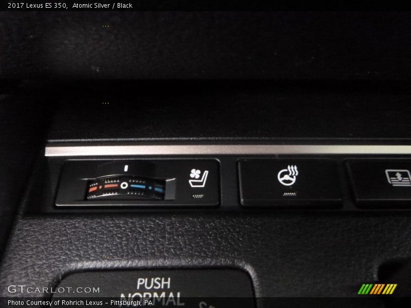 Atomic Silver / Black 2017 Lexus ES 350