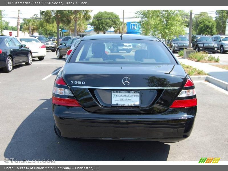 Black / Black 2007 Mercedes-Benz S 550 Sedan