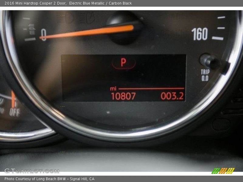 Electric Blue Metallic / Carbon Black 2016 Mini Hardtop Cooper 2 Door