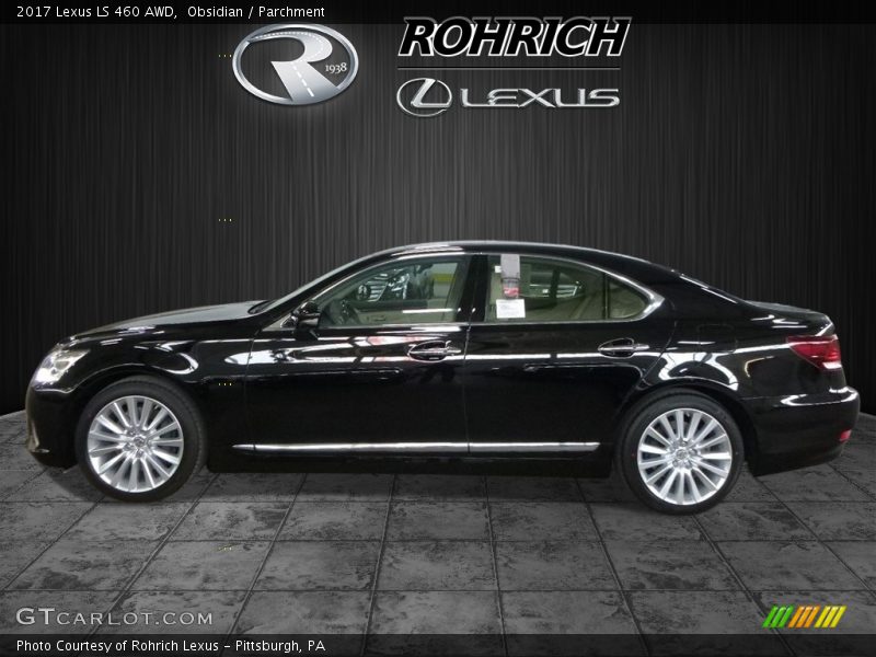 Obsidian / Parchment 2017 Lexus LS 460 AWD