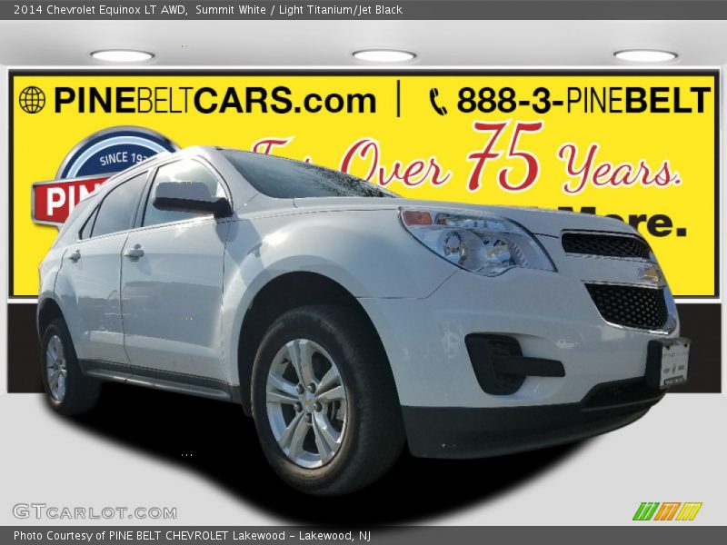 Summit White / Light Titanium/Jet Black 2014 Chevrolet Equinox LT AWD