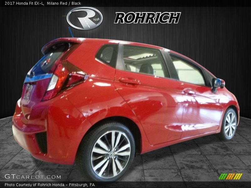 Milano Red / Black 2017 Honda Fit EX-L