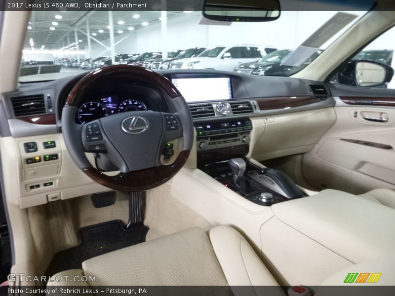 Obsidian / Parchment 2017 Lexus LS 460 AWD