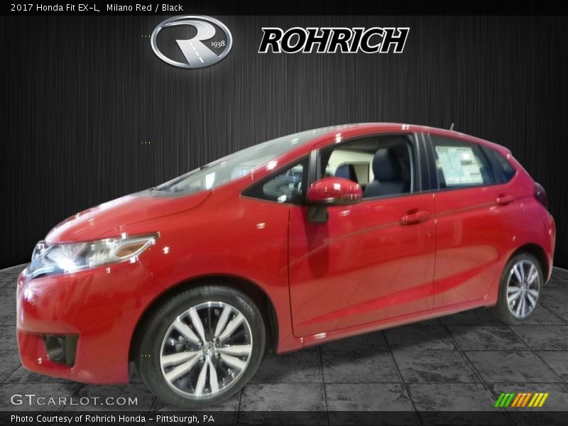 Milano Red / Black 2017 Honda Fit EX-L