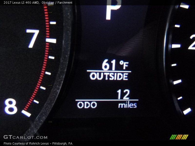 Obsidian / Parchment 2017 Lexus LS 460 AWD