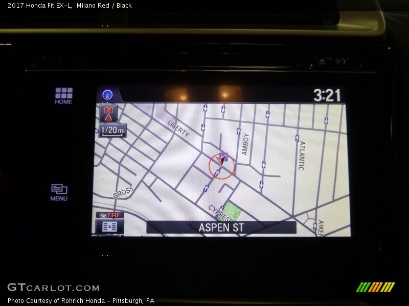 Milano Red / Black 2017 Honda Fit EX-L