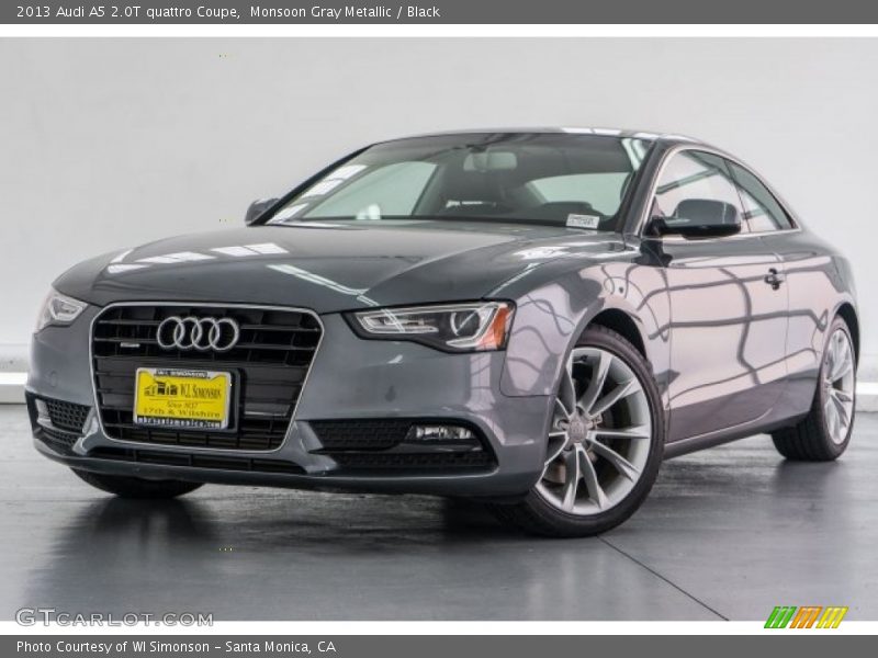 Monsoon Gray Metallic / Black 2013 Audi A5 2.0T quattro Coupe