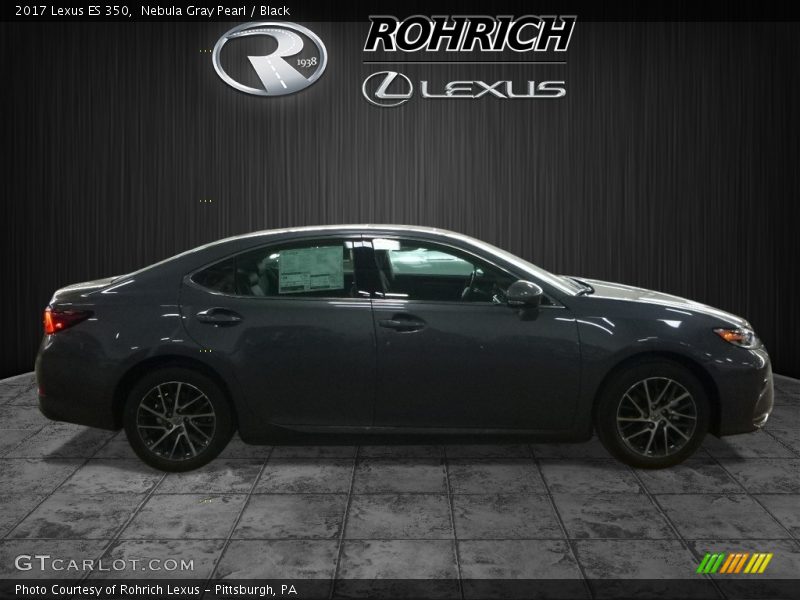 Nebula Gray Pearl / Black 2017 Lexus ES 350