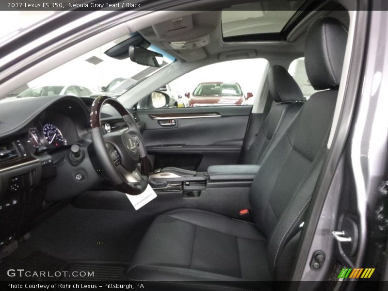 Nebula Gray Pearl / Black 2017 Lexus ES 350