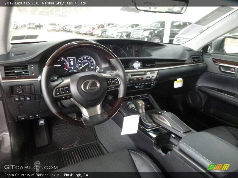 Nebula Gray Pearl / Black 2017 Lexus ES 350