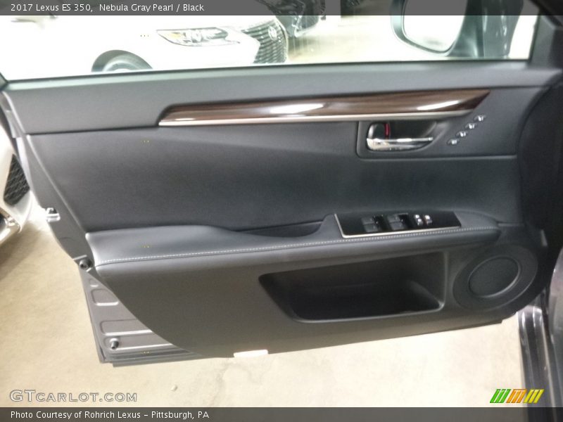 Nebula Gray Pearl / Black 2017 Lexus ES 350
