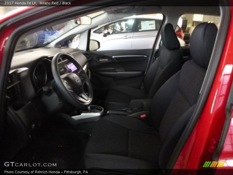 Milano Red / Black 2017 Honda Fit LX