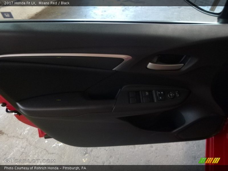 Milano Red / Black 2017 Honda Fit LX
