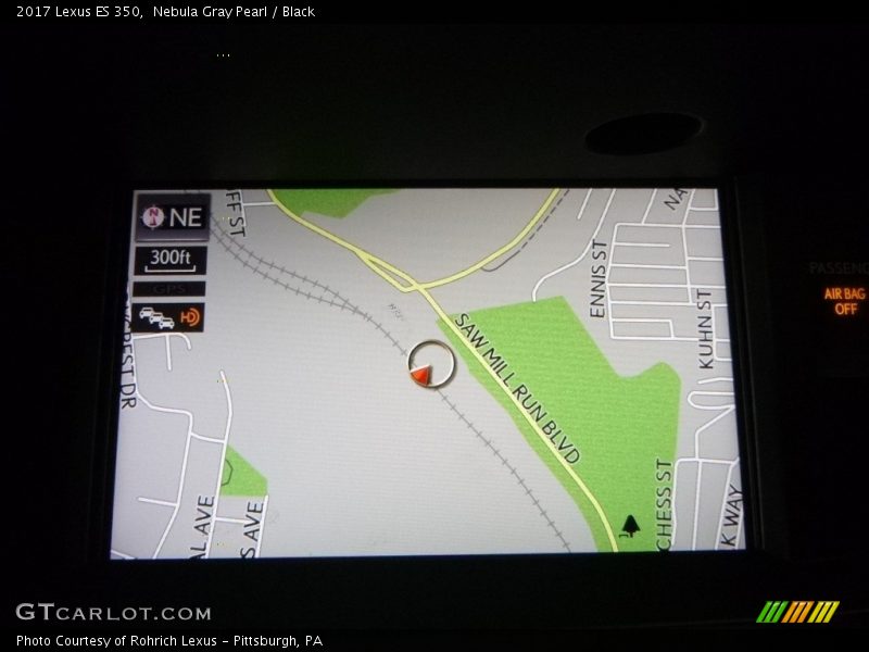 Nebula Gray Pearl / Black 2017 Lexus ES 350
