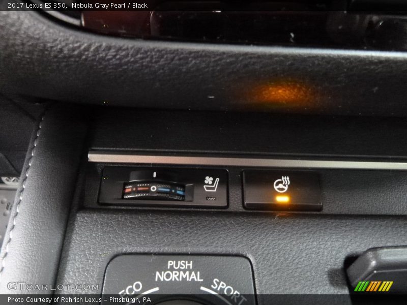 Nebula Gray Pearl / Black 2017 Lexus ES 350