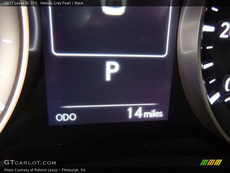 Nebula Gray Pearl / Black 2017 Lexus ES 350