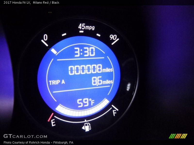Milano Red / Black 2017 Honda Fit LX