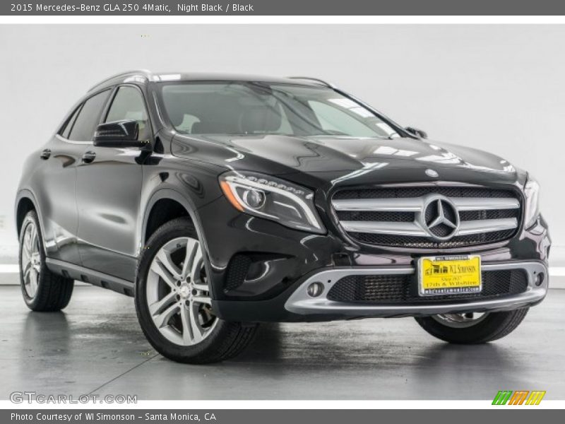 Night Black / Black 2015 Mercedes-Benz GLA 250 4Matic