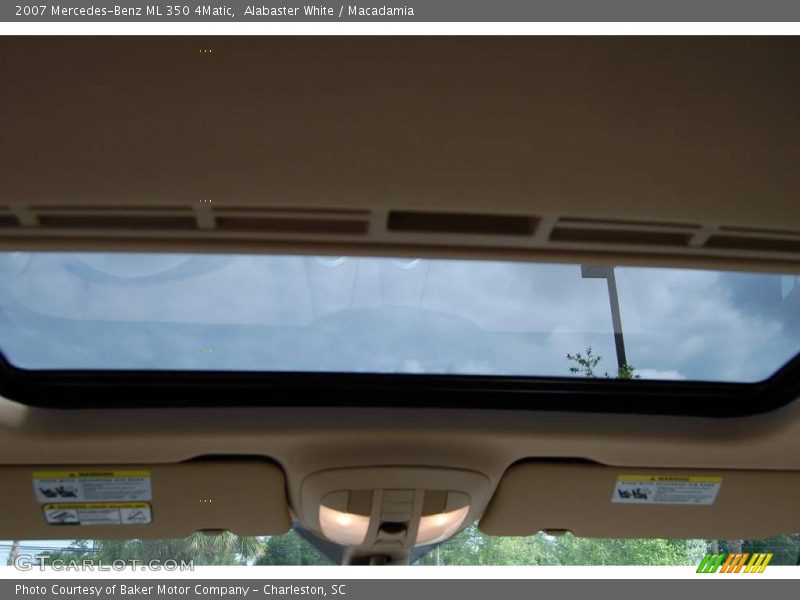 Alabaster White / Macadamia 2007 Mercedes-Benz ML 350 4Matic