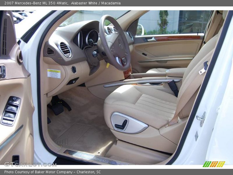 Alabaster White / Macadamia 2007 Mercedes-Benz ML 350 4Matic