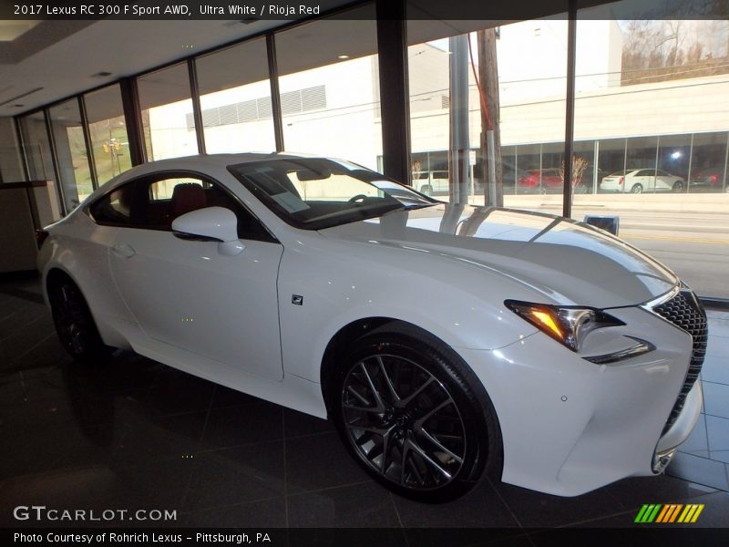 Ultra White / Rioja Red 2017 Lexus RC 300 F Sport AWD